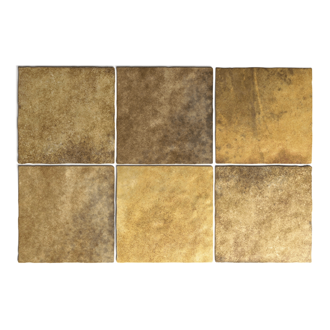 Equipe Artisan Gold 13.2cm x 13.2cm Wall Tile