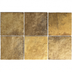 Equipe Artisan Gold 13.2cm x 13.2cm Wall Tile