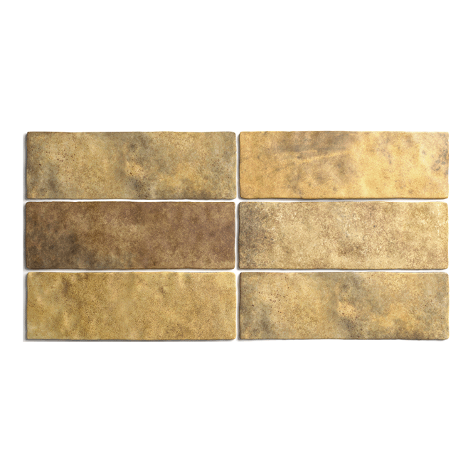 Equipe Artisan Gold 6.5cm x 20cm Wall Tile