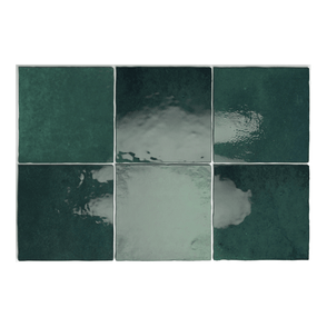 Equipe Artisan Moss Green 13.2cm x 13.2cm Wall Tile