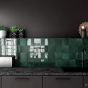 Equipe Artisan Moss Green 13.2cm x 13.2cm Wall Tile
