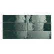Equipe Artisan Moss Green 6.5cm x 20cm Wall Tile