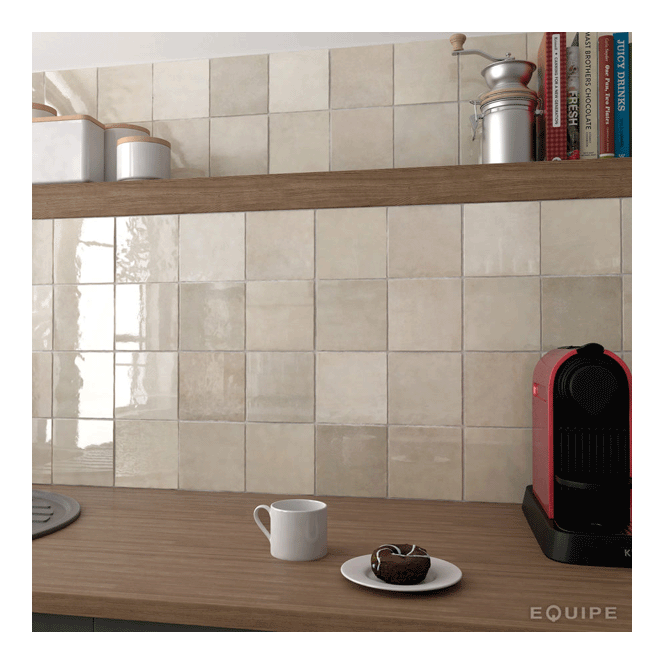 Equipe Artisan Ochre 13.2cm x 13.2cm Wall Tile