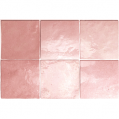 Equipe Artisan Rose Mallow 13.2cm x 13.2cm Wall Tile