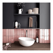 Equipe Artisan Rose Mallow 6.5cm x 20cm Wall Tile