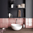Equipe Artisan Rose Mallow 6.5cm x 20cm Wall Tile