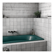 Equipe Artisan White 13.2cm x 13.2cm Wall Tile