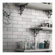Equipe Artisan White 6.5cm x 20cm Wall Tile