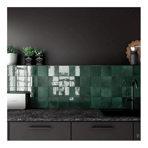 Equipe Artist Moss Green 13.2cm x 13.2cm Wall Tile