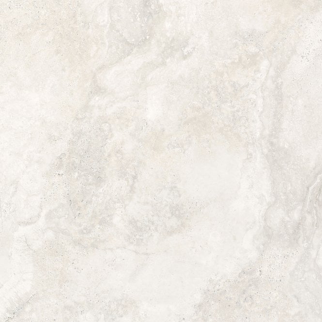 Artstone White 60.5cm x 60.5cm Wall and Floor Tile