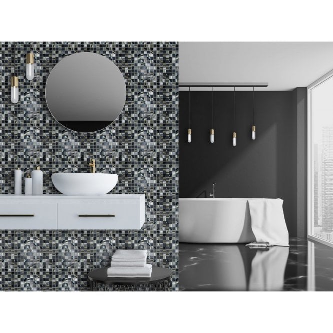 Aspect Cold 30cm x 30cm Mosaic Tile