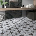 Astral Star Pattern 45cm x 45cm Wall & Floor Tile