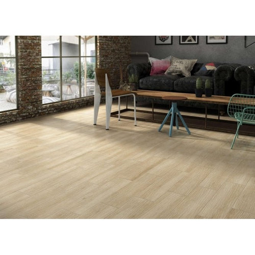 Atelier Beige 15.3cm x 58.9cm Floor Tile