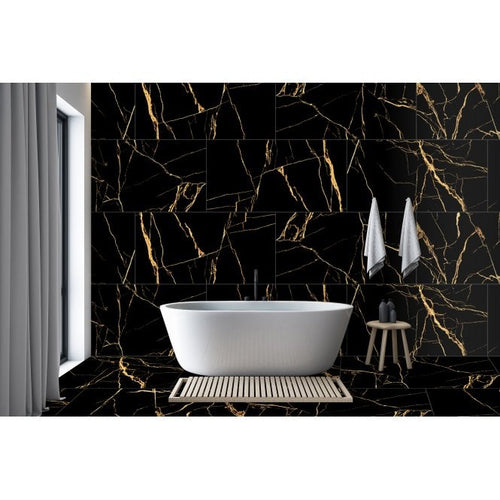 Atlantis Black Matt Wall & Floor Tile 60cm x 120cm
