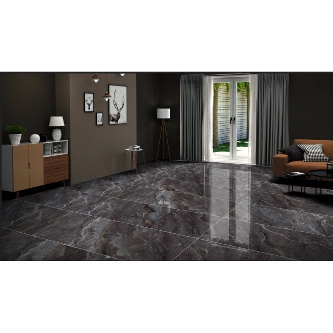 Atrium Dark Grey Wall & Floor Tile 60cm x 120cm