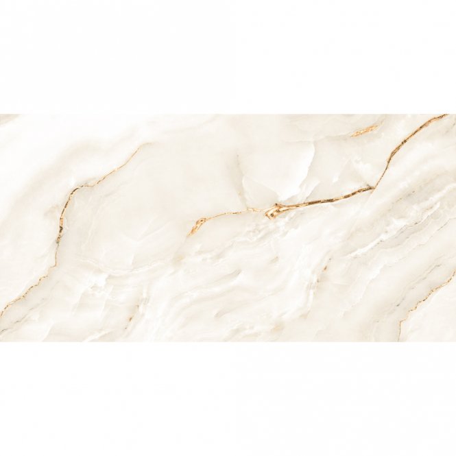 Aurora Onyx Gold Glossy Porcelain Tiles 60cm x 120cm Wall and Floor Tile