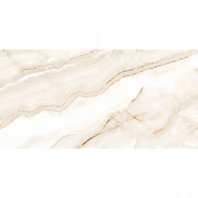 Aurora Onyx Gold Glossy Porcelain Tiles 60cm x 120cm Wall and Floor Tile