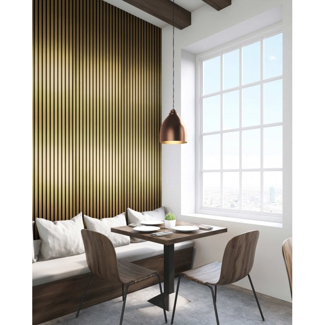 Auryn Gold Acoustic Wood Panel 240cm x 60cm x 21mm