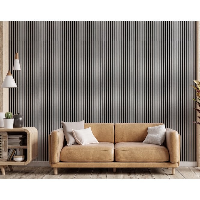 Auryn Silver Acoustic Wood Panel 240cm x 60cm x 21mm
