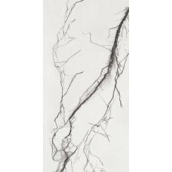 B&W Marble Matt 60cm x 120cm Wall and Floor Tile