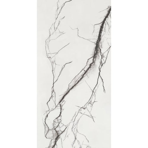B&W Marble Polished 60cm x 120cm Wall and Floor Tile