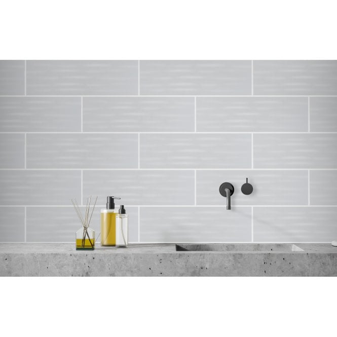Bachata Grey 9.8cm x 29.8cm Wall Tile