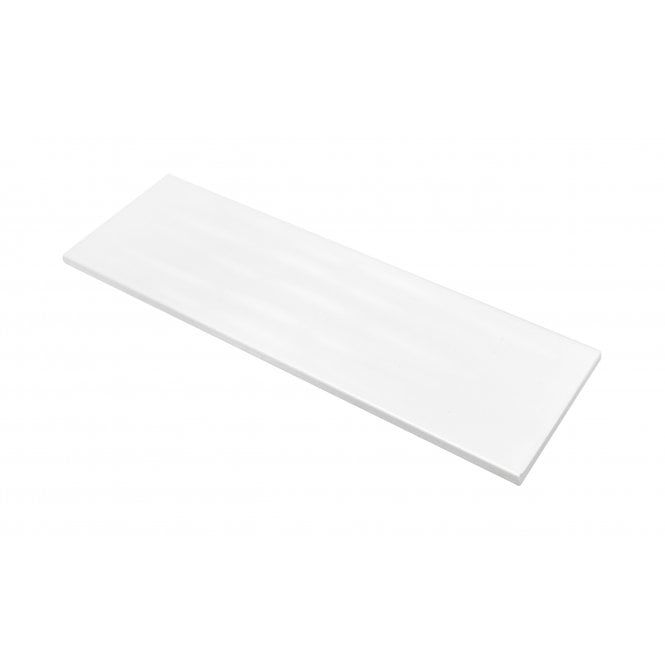 Bachata White Matt 9.8cm x 29.8cm Wall Tile