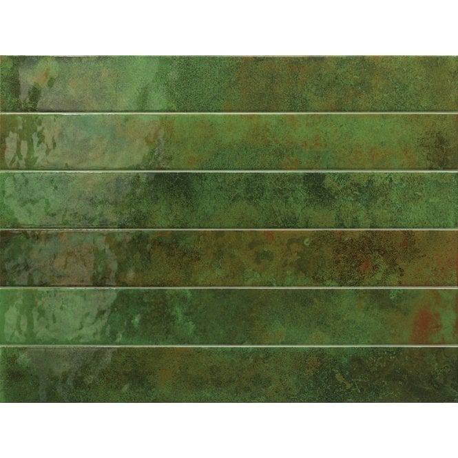 Equipe Bali Green 5cm x 40cm Wall Tile