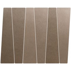 Equipe Bamboo Chocolate 5.6cm x 22.4cm Wall and Floor Tile
