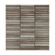 Bamboo Lustre Porcelain Cappuccino 28.4cm x 29.5cm (1.2cm x 9.2cm) Mosaic Tile