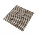 Bamboo Lustre Porcelain Cappuccino 28.4cm x 29.5cm (1.2cm x 9.2cm) Mosaic Tile