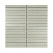 Bamboo Mushroom Grey Matt 29.7cm x 29.7cm Mosaic Tile