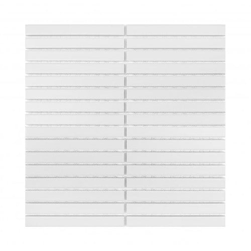 Bamboo Rice White Matt 29.7cm x 29.7cm Mosaic Tile