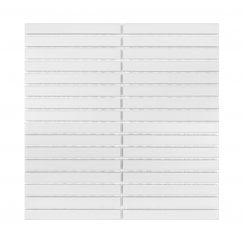 Bamboo Rice White Matt 29.7cm x 29.7cm Mosaic Tile