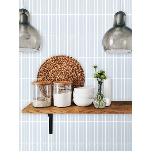 Bamboo Tropical Blue Matt 29.7cm x 29.7cm Mosaic Tile