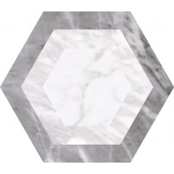 Bardiglio Geo Hexagon 17.5cm x 20cm Wall & Floor Tile