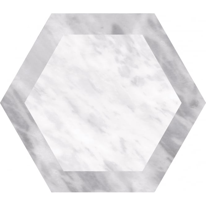Bardiglio Geo Hexagon 17.5cm x 20cm Wall & Floor Tile