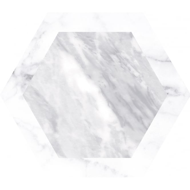 Bardiglio Geo Hexagon 17.5cm x 20cm Wall & Floor Tile