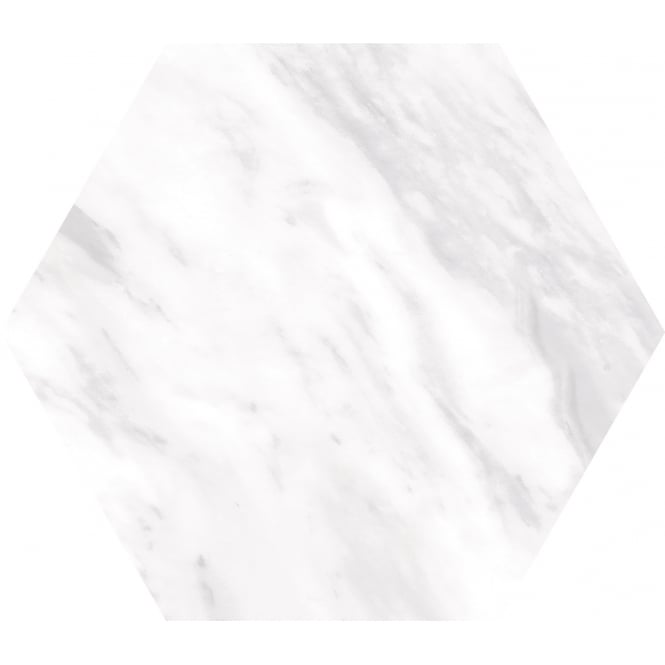 Bardiglio Light Hexagon 17.5cm x 20cm Wall & Floor Tile
