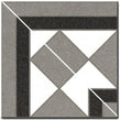 Barnet Basildon Blanco 15.8cm x 15.8cm Corner Tile