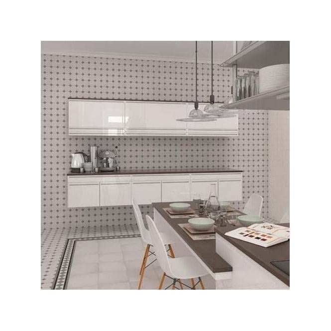 Barnet Basildon Blanco 15.8cm x 31.6cm Border Tile