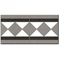 Barnet Basildon Blanco 15.8cm x 31.6cm Border Tile