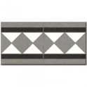 Barnet Basildon Blanco 15.8cm x 31.6cm Border Tile