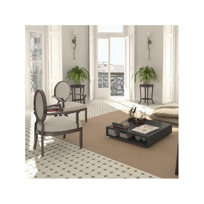 Barnet Carron Blanco 31.6cm x 31.6cm Wall and Floor Tile