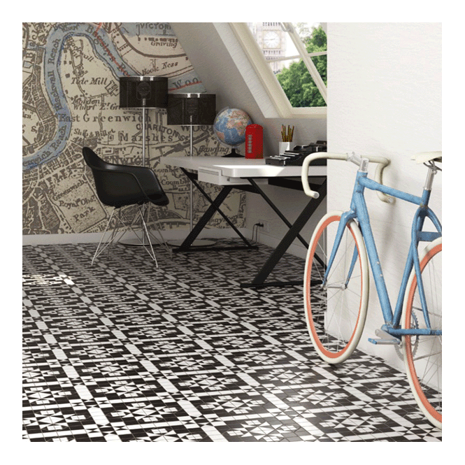 Barnet Harrow 31.6cm x 31.6cm Floor Tile