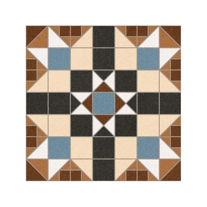 Barnet Marron Dorset 31.6cm x 31.6cm Wall and Floor Tile