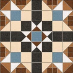 Barnet Marron Dorset 31.6cm x 31.6cm Wall and Floor Tile