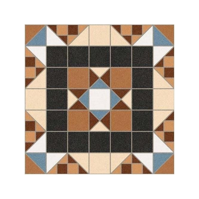 Barnet Marron Halton 31.6cm x 31.6cm Wall and Floor Tile