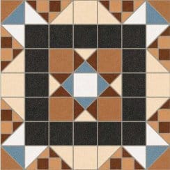 Barnet Marron Halton 31.6cm x 31.6cm Wall and Floor Tile