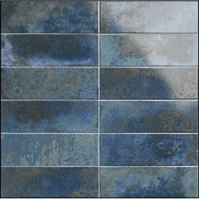 Bellagio Blu 10cm x 30cm Wall Tile